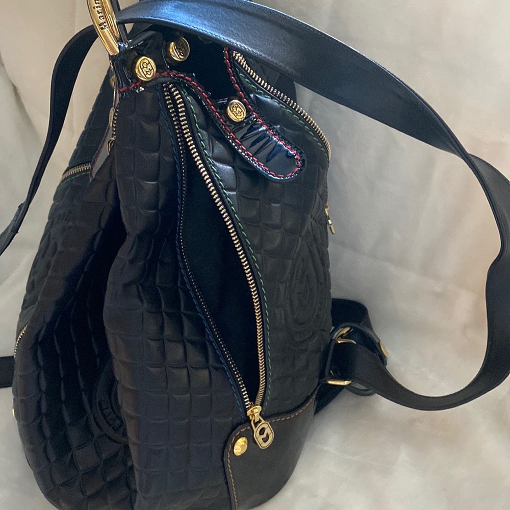 Marino Orlandi  leather backpack sling bag made in Italy